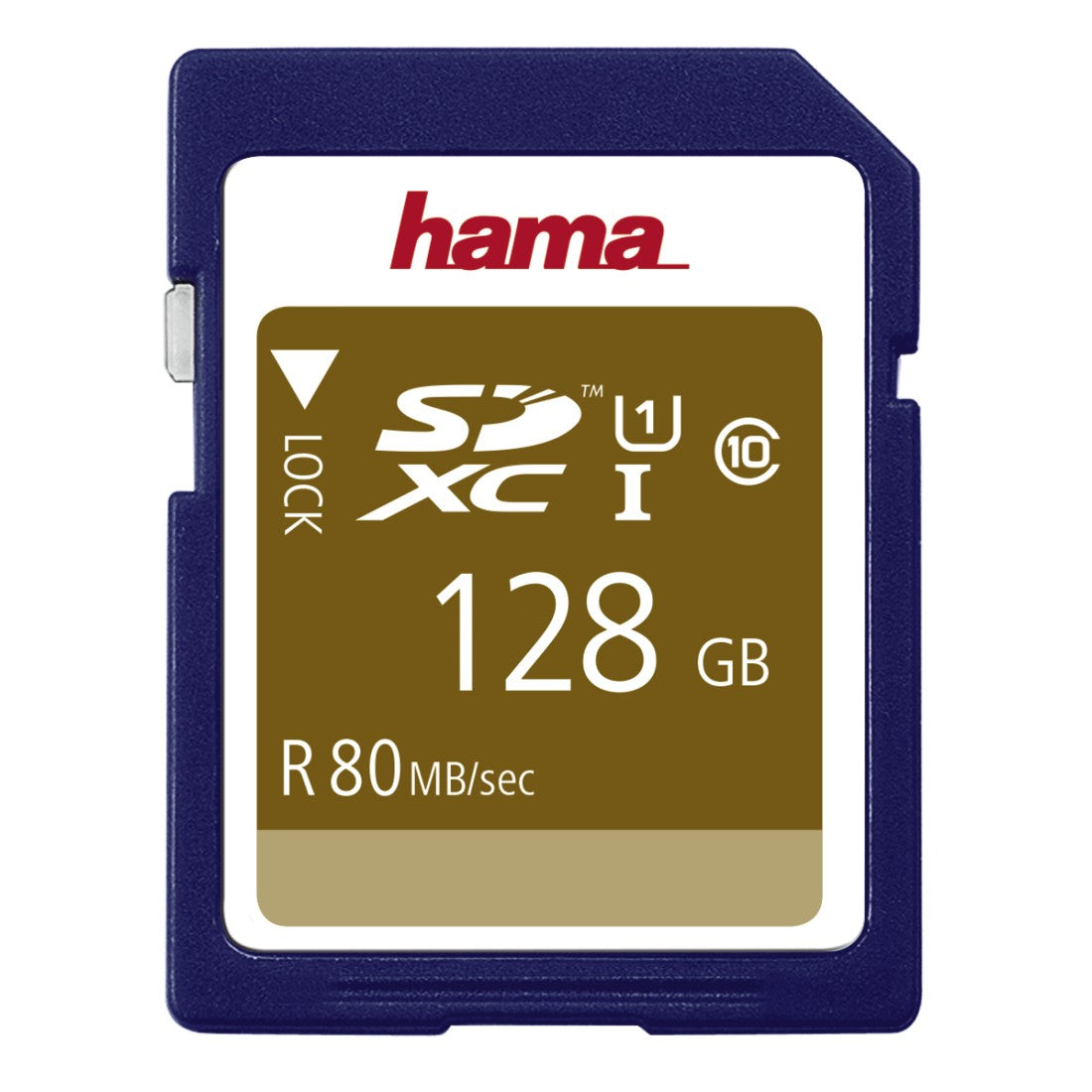Hama SDXC 128 GB – Klasse 10, UHS-I, 80 MB/s, Schreibschutz