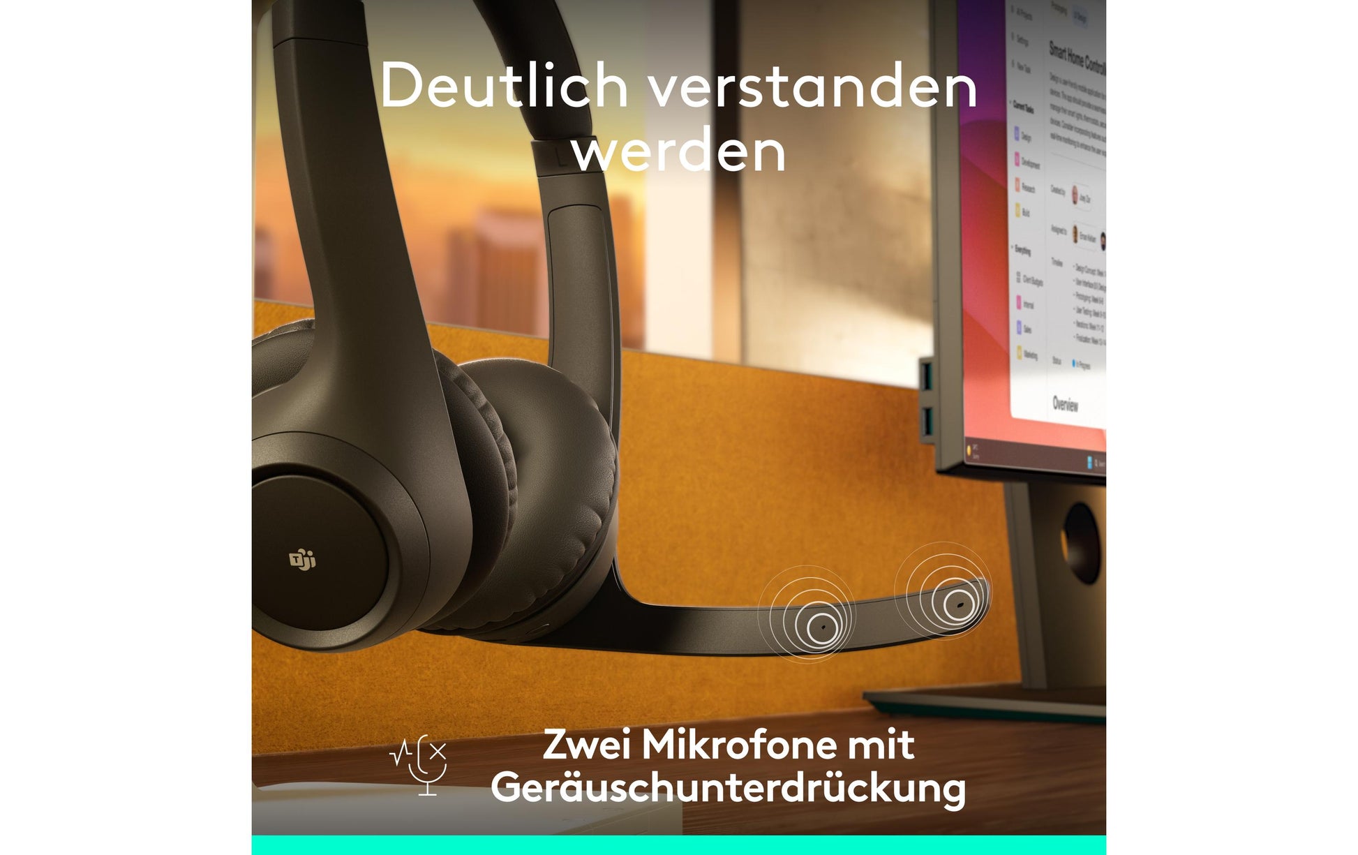 Logitech Zone 305 – Headset – Bluetooth – Schwarz – für Microsoft Teams