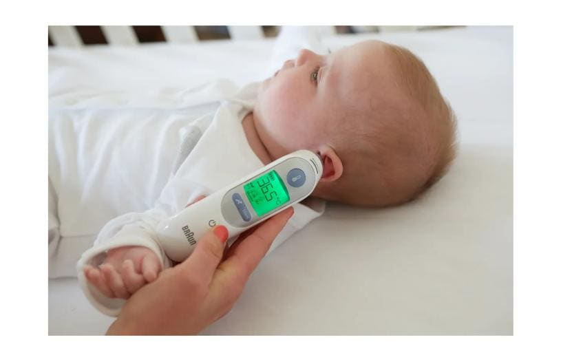 Braun ThermoScan 7 IRT6520 – Infrarot-Ohrthermometer – für Neugeborene, 9 Speicherplätze