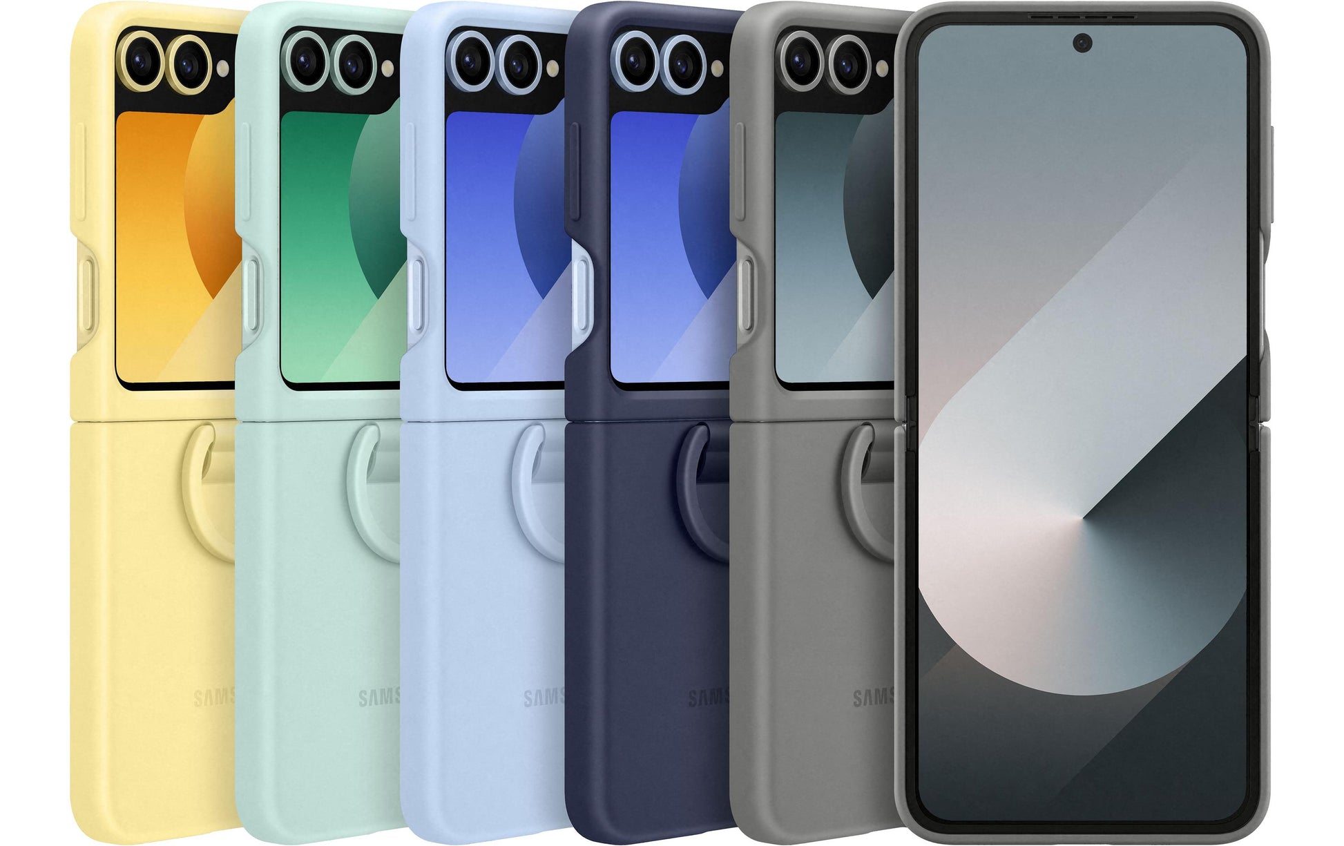 Samsung Backcover – für Samsung Galaxy Z Flip6 – gelb – Silikon
