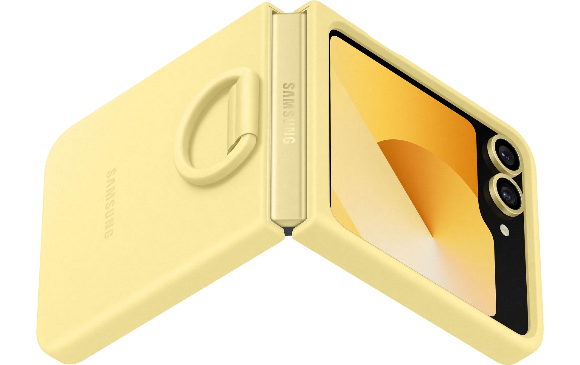 Samsung Backcover – für Samsung Galaxy Z Flip6 – gelb – Silikon