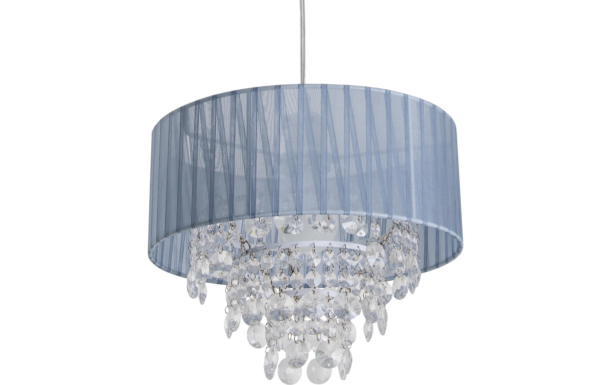 Näve Deckenleuchte – Ø 30 × 23 cm, 40 W, grau/transparent