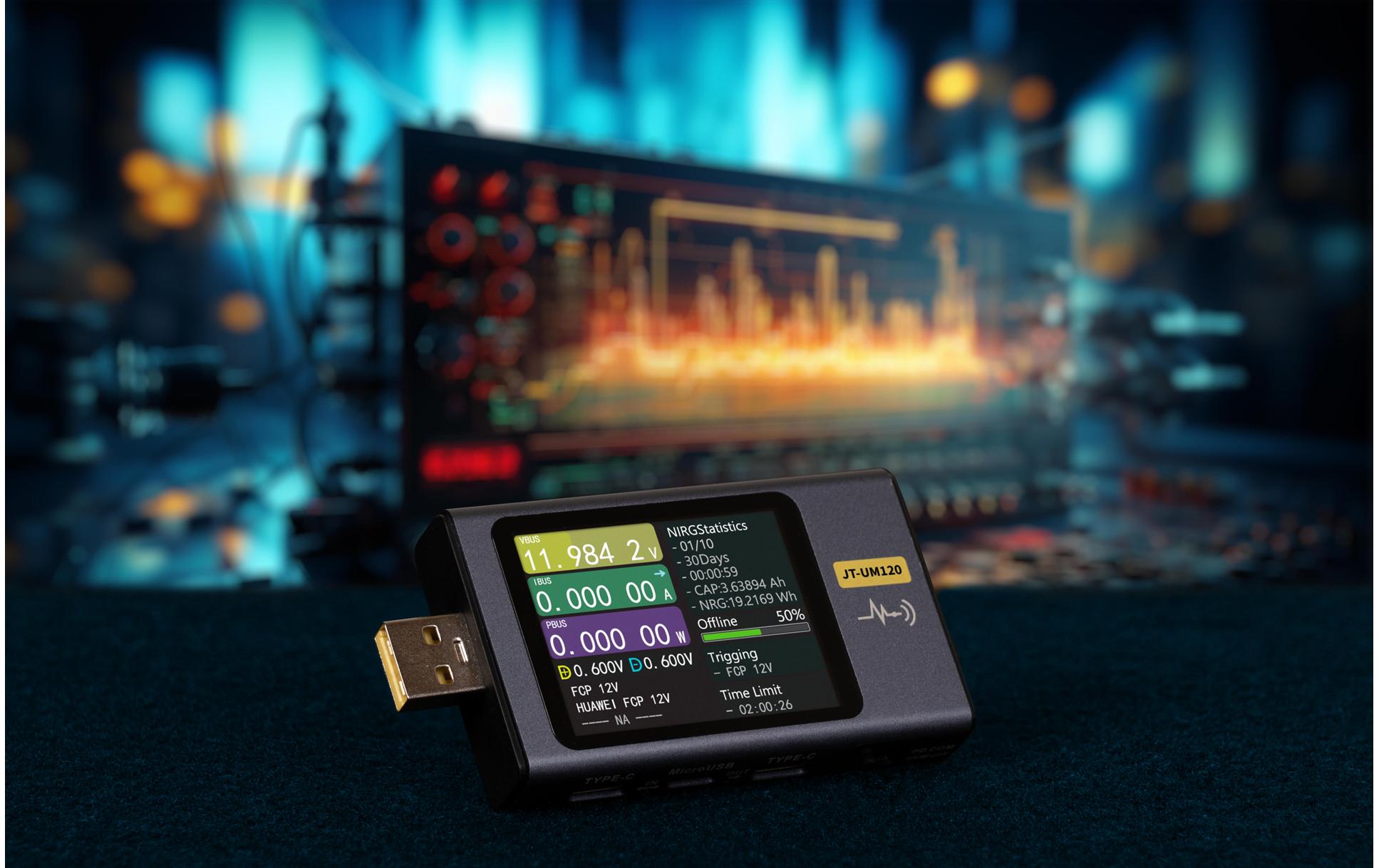 Joy-iT UM120 – Multimeter – LCD-Anzeige, USB-C