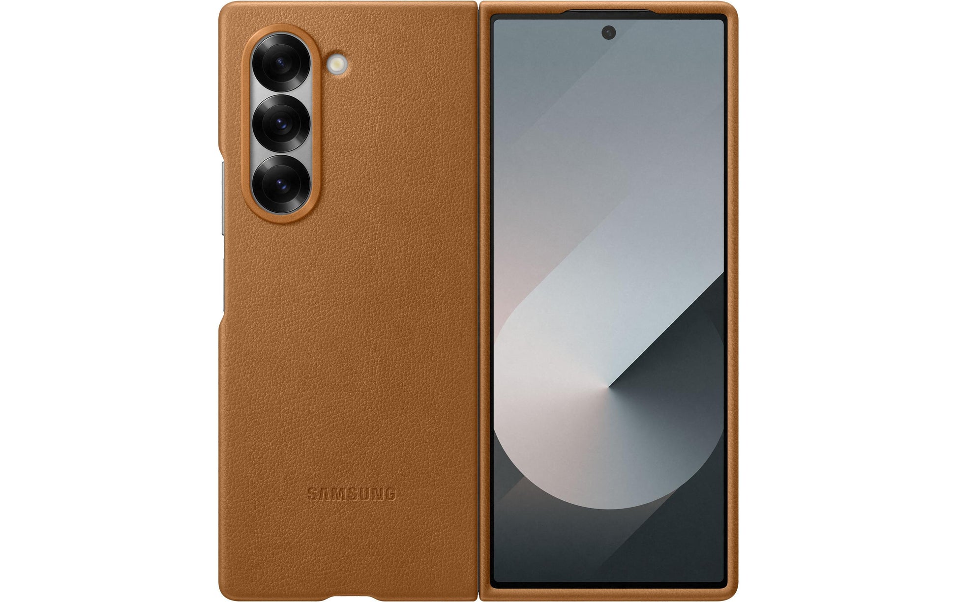 Samsung Backcover – für Samsung Galaxy Z Fold6 – braun – Leder