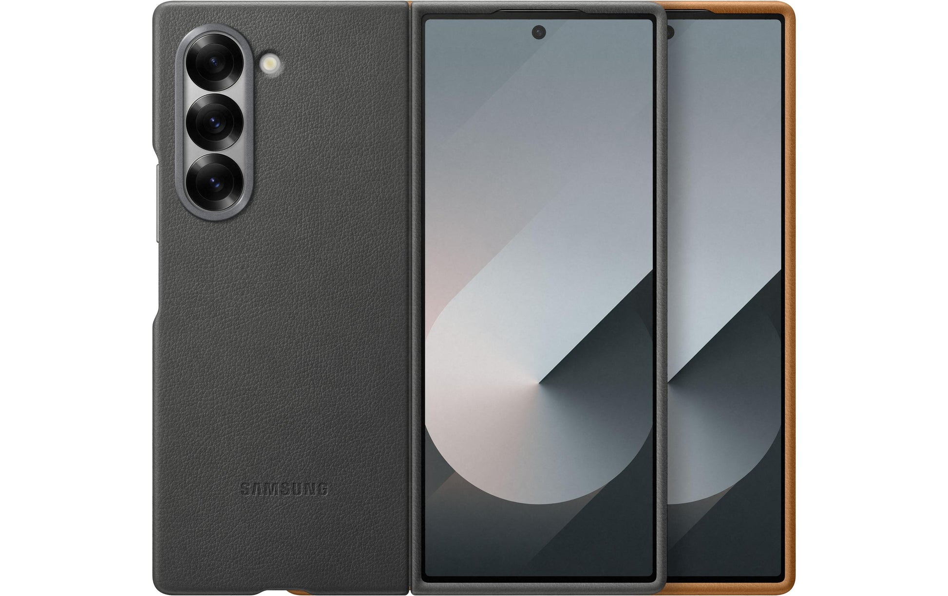 Samsung Backcover – für Samsung Galaxy Z Fold6 – braun – Leder