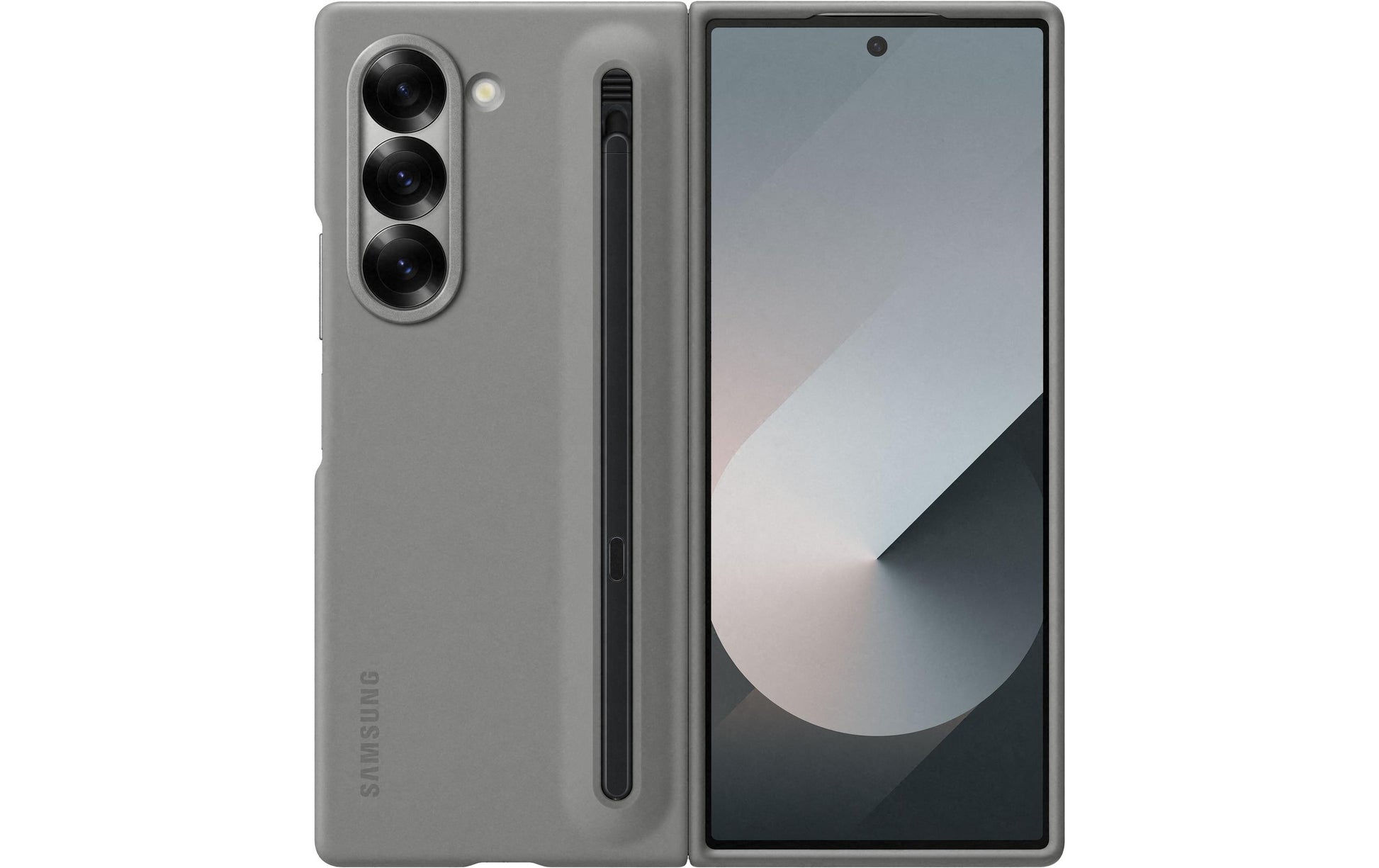 Samsung Backcover – für Samsung Galaxy Z Fold6 – grau – mit S Pen-Halter