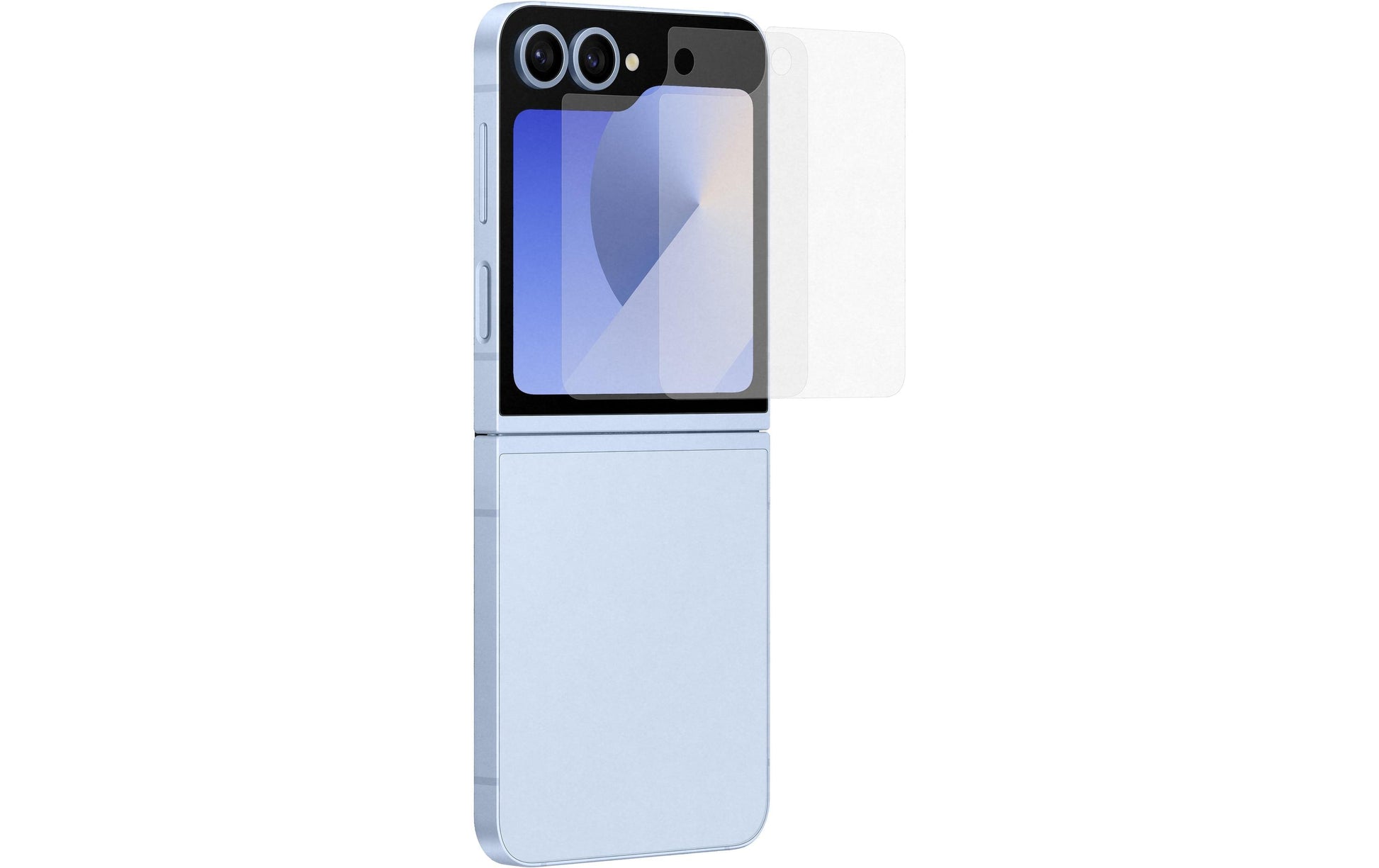 Samsung Displayschutz (Folie), Anti-Fingerprint – für Galaxy Z Flip6 – 2er-Pack