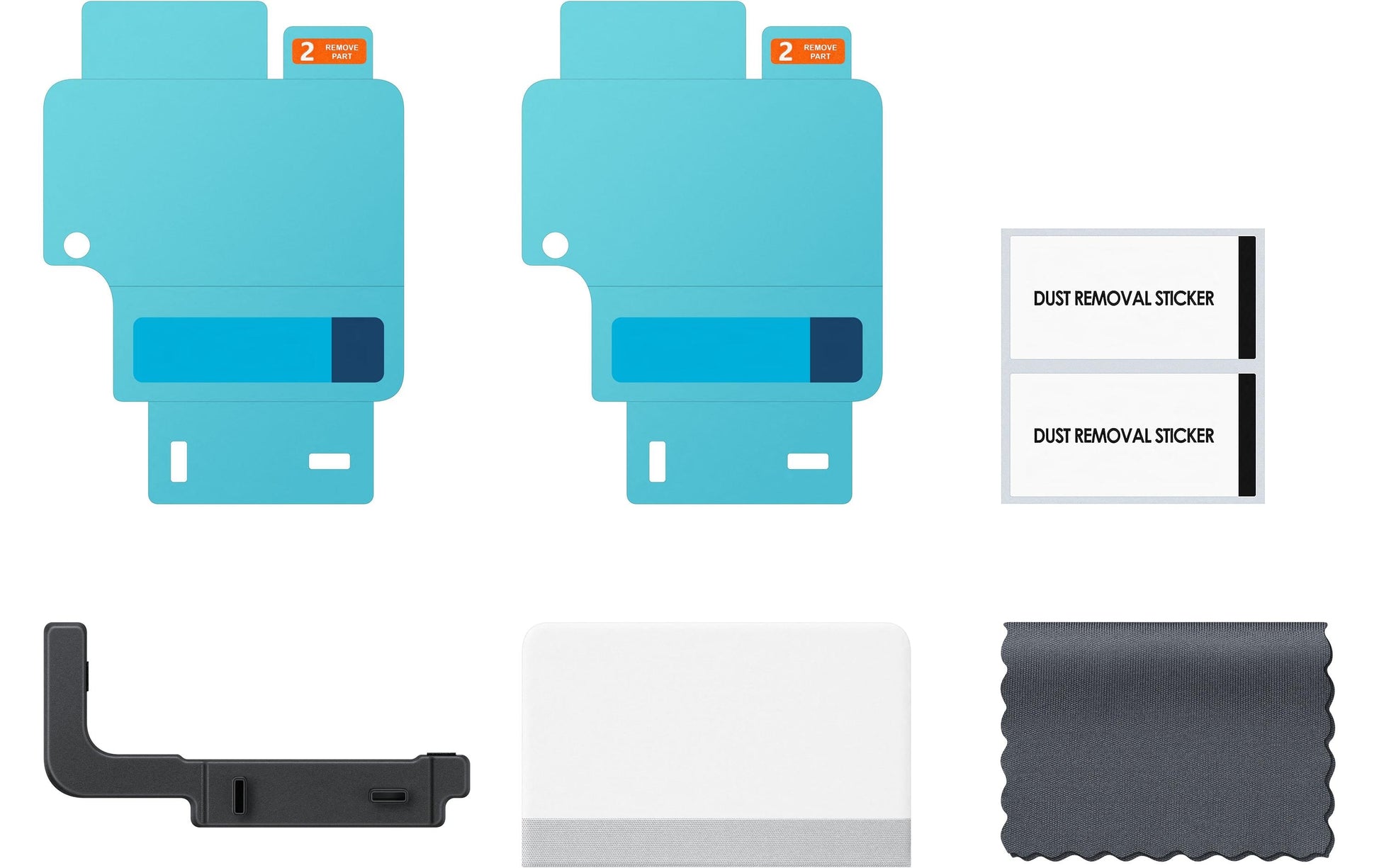 Samsung Displayschutz (Folie), Anti-Fingerprint – für Galaxy Z Flip6 – 2er-Pack