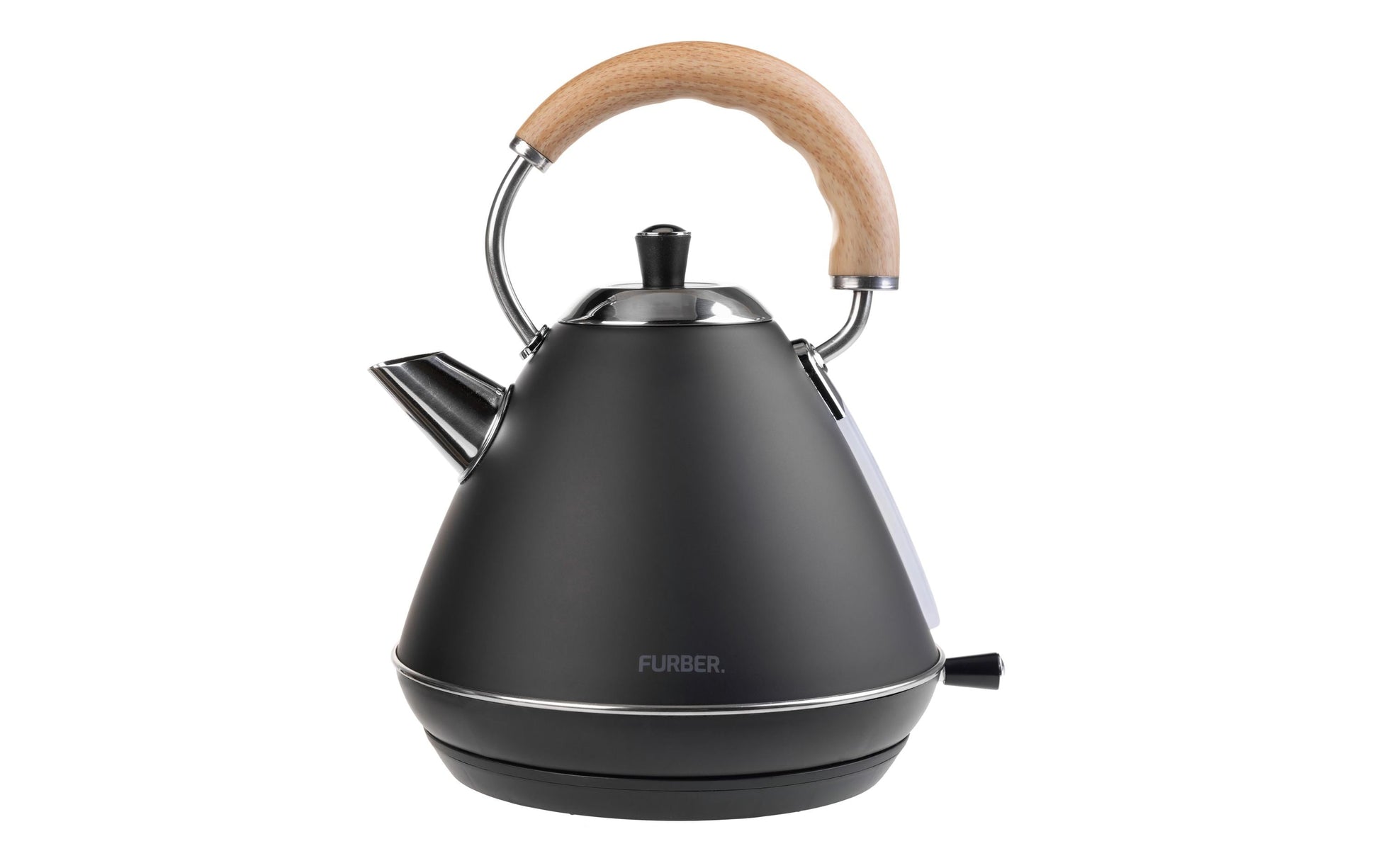 Furber. Furber Wasserkocher – 1,7 l, Edelstahl, Schwarz