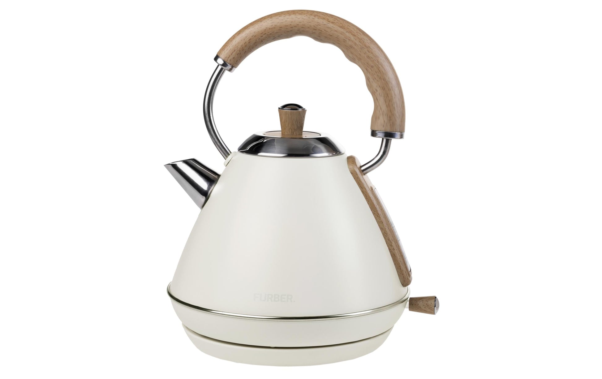 Furber. Furber Bardot Wasserkocher – 1 l, Edelstahl, Beige
