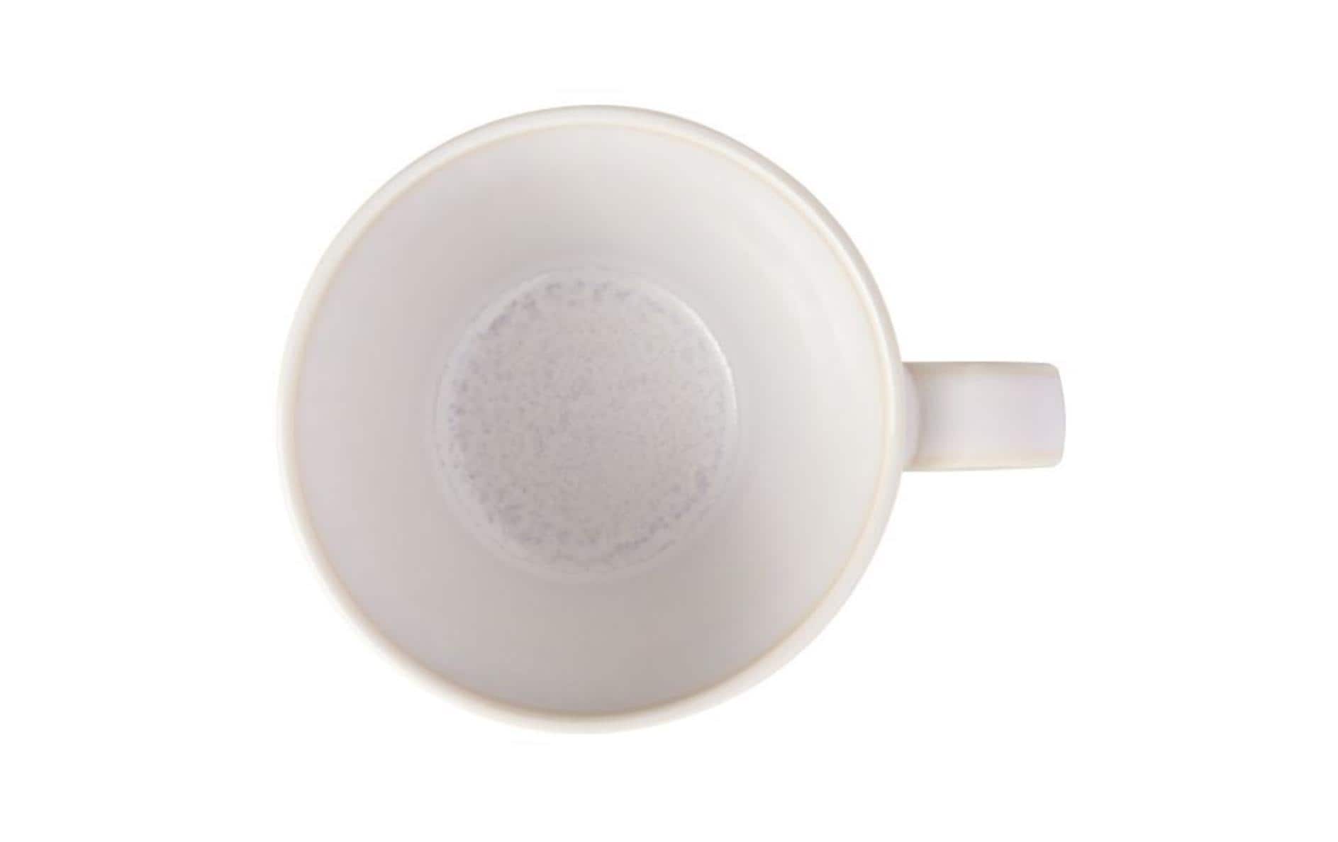Villeroy & Boch Crafted Cott Kaffeetasse – 0,25 l, Porzellan, Weiss, spülmaschinenfest, 6 Stück