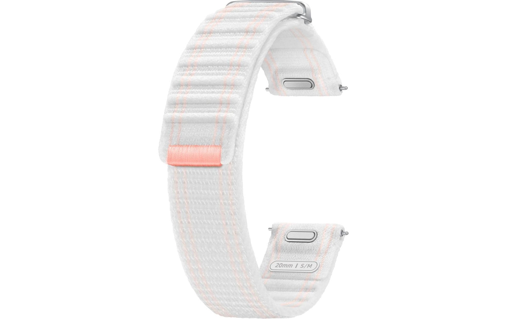 Samsung ET-SVL30 – Armband – für Samsung Galaxy Watch (4–7, FE, Classic, Pro), Pink/Weiss, S/M, Nylon