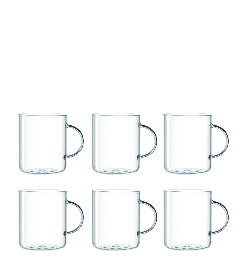 Leonardo Novo Teeglas – 0,40 l, Borosilikatglas, transparent, mit Henkel, spülmaschinenfest, mikrowellenfest