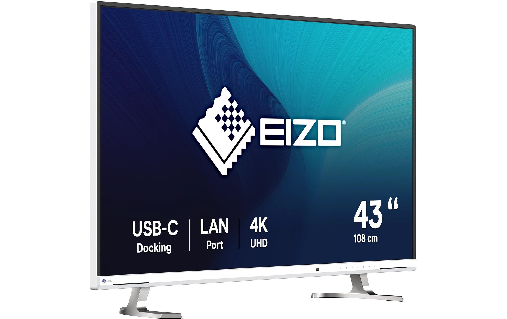 EIZO FlexScan EV4340X-WT – Monitor, 42,5", USB-C, KVM, Lautsprecher, VESA 100 × 100, 200 × 200, Weiss