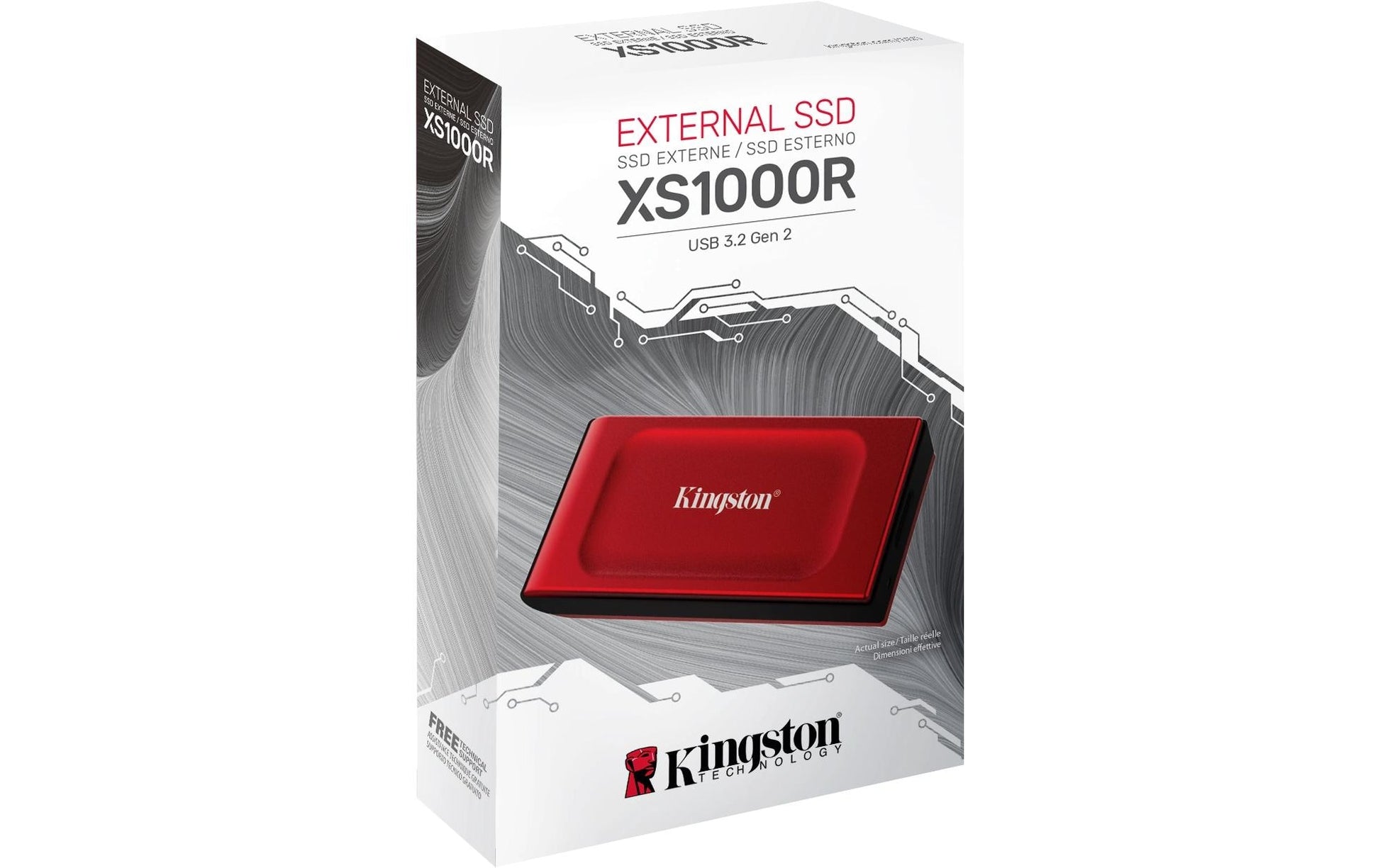 Kingston Technology Kingston XS1000 Speichergerät – 1 TB, USB 3.2 Gen 2, Lesegeschwindigkeit 1050 MB/s