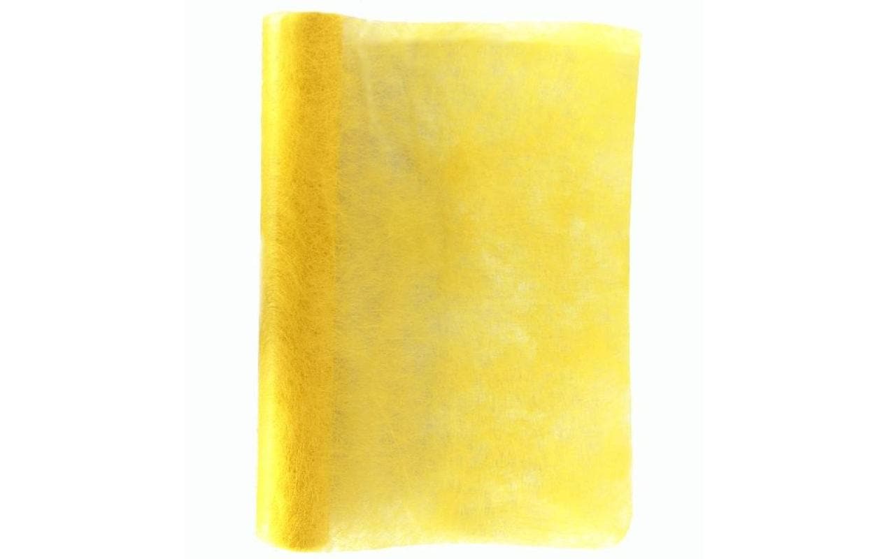 Dameco Dekostoff Vlies – 36 × 3 m – Polyester, Gelb