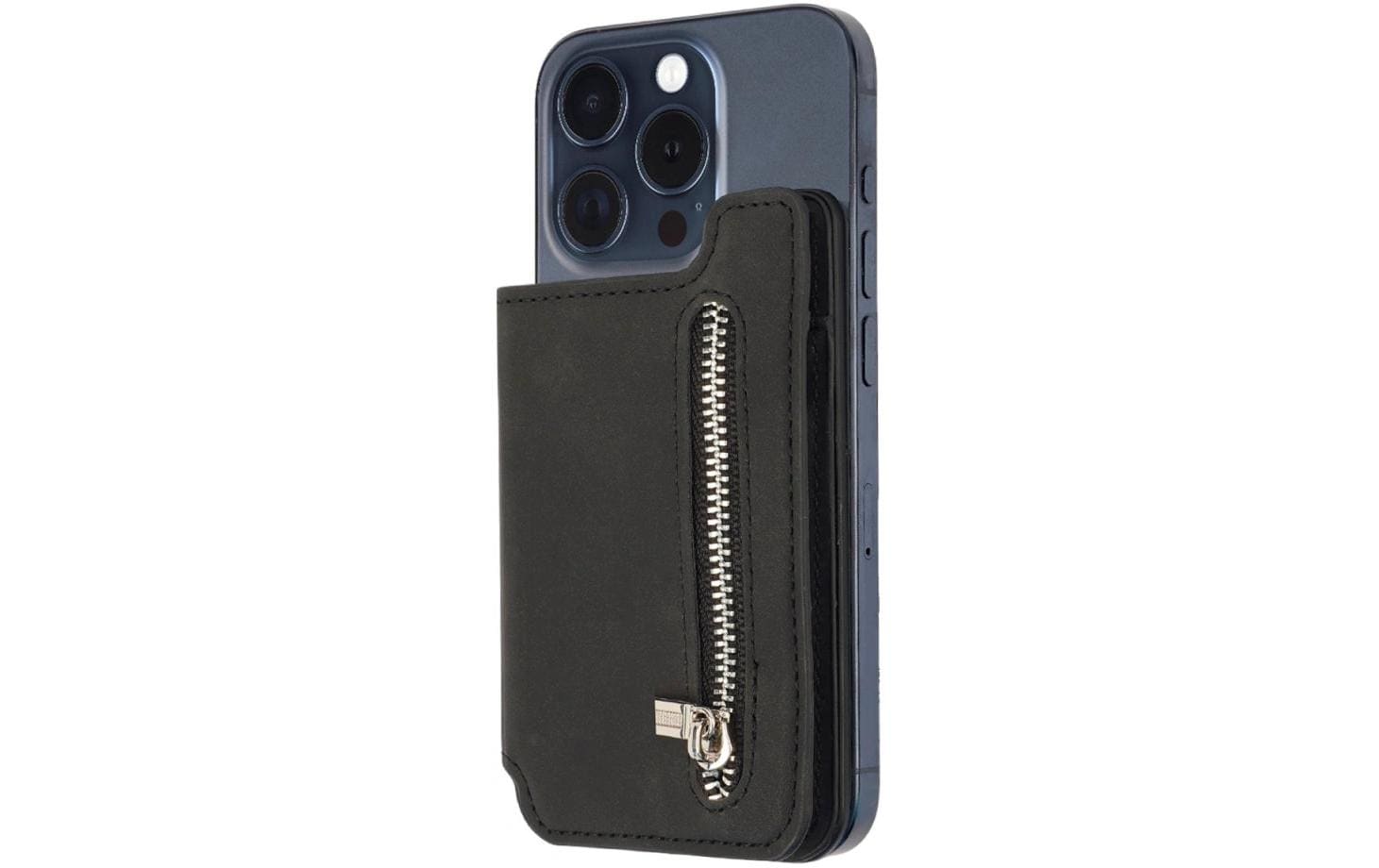 4smarts Geldbörsenhülle – für iPhone 16, iPhone 15, iPhone 14 und andere, 95 × 20 × 180 mm, Kunststoff, Schwarz