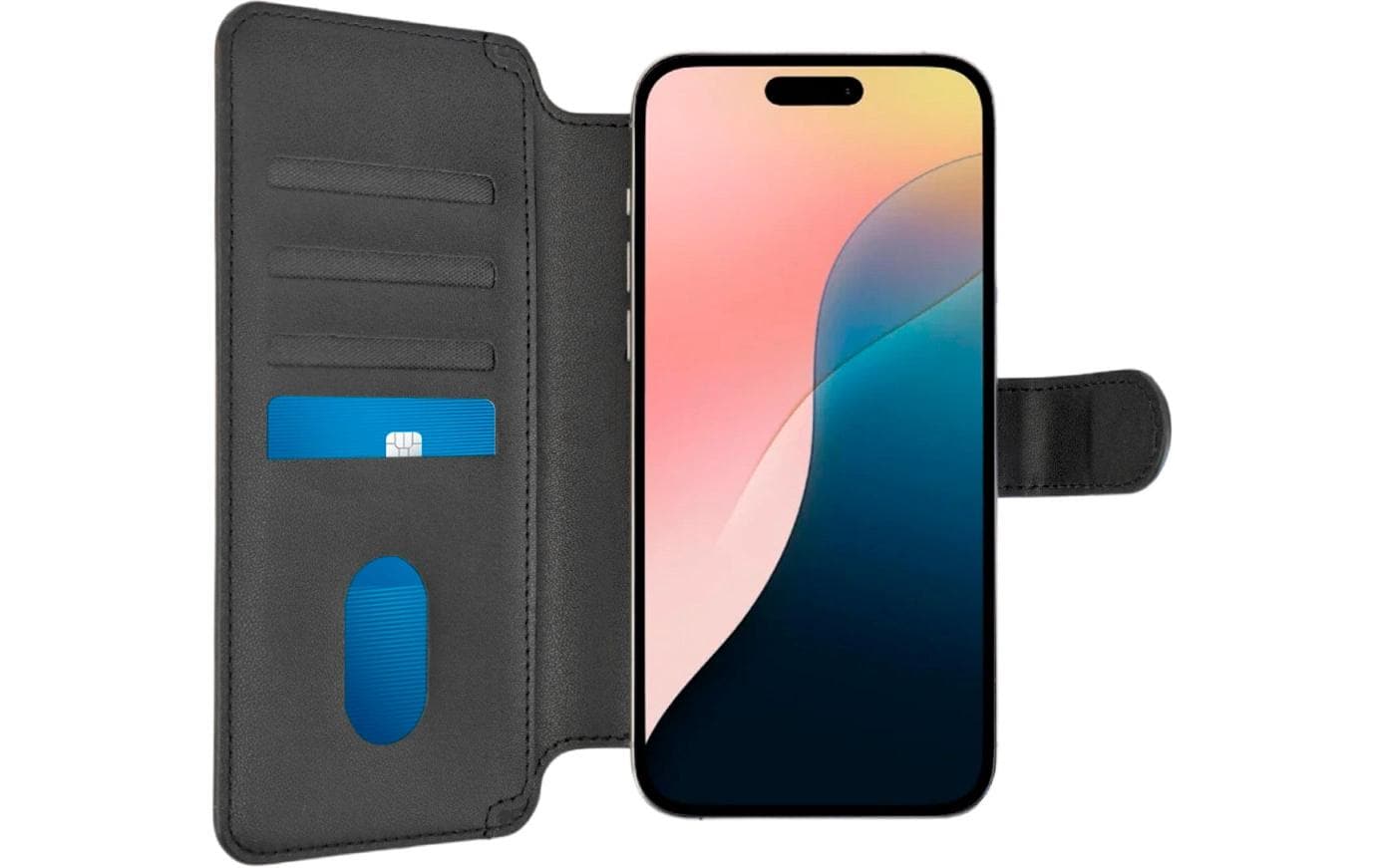 4smarts Universal MagWallet CardCaddy XL – Kartenhalter – MagSafe – für iPhone (MagSafe) – Schwarz