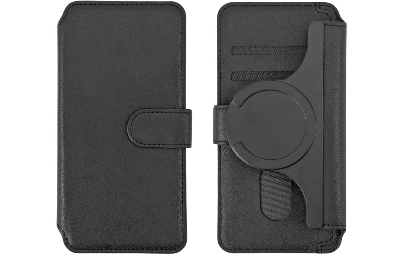 4smarts Universal MagWallet CardCaddy XL – Kartenhalter – MagSafe – für iPhone (MagSafe) – Schwarz