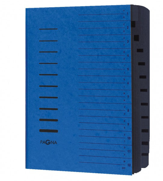 Pagna Sammelmappe für A4, Karton, blau, mit Gummizug