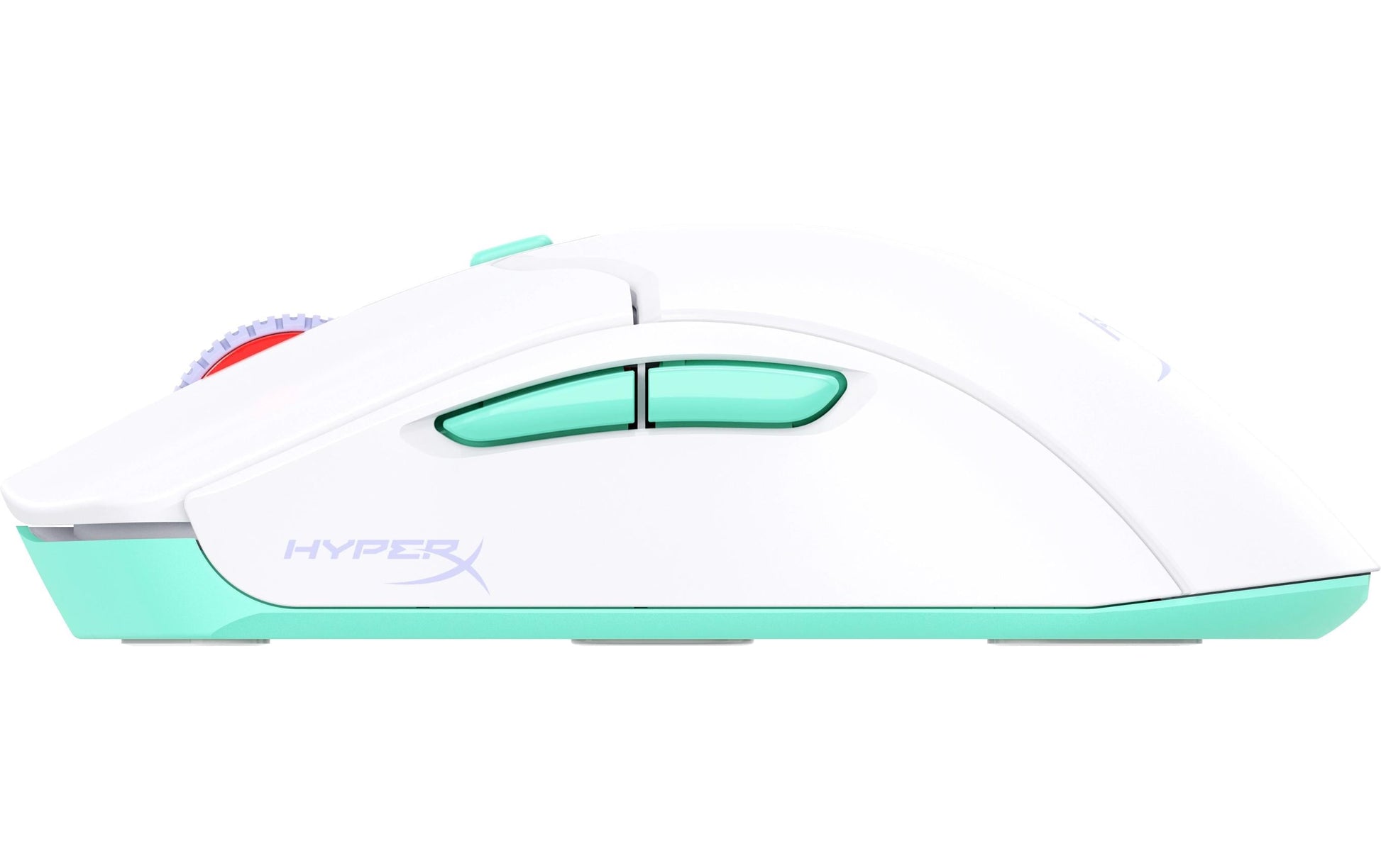 HyperX Pulsefire Haste 2 Core Gaming-Maus – kabellos, 1'000 Hz, 6 Tasten, für Rechtshänder, Beleuchtung, weiss