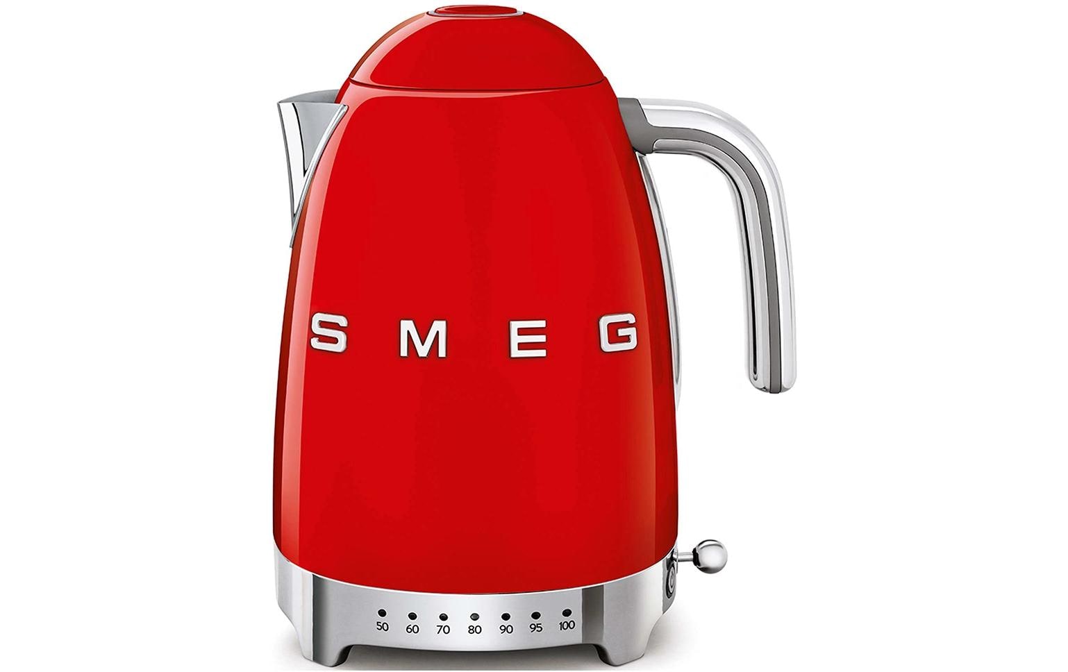 Smeg Wasserkocher KLF04RDEU – 1,7 l, 2400 W, Rot/Rot glänzend