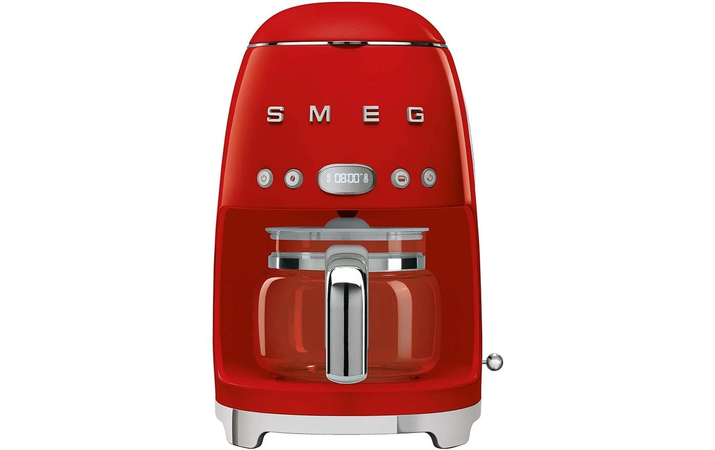 Smeg Filterkaffeemaschine DCF02RDEU – 10 Tassen – 1,3 l, Warmhaltefunktion, Rot