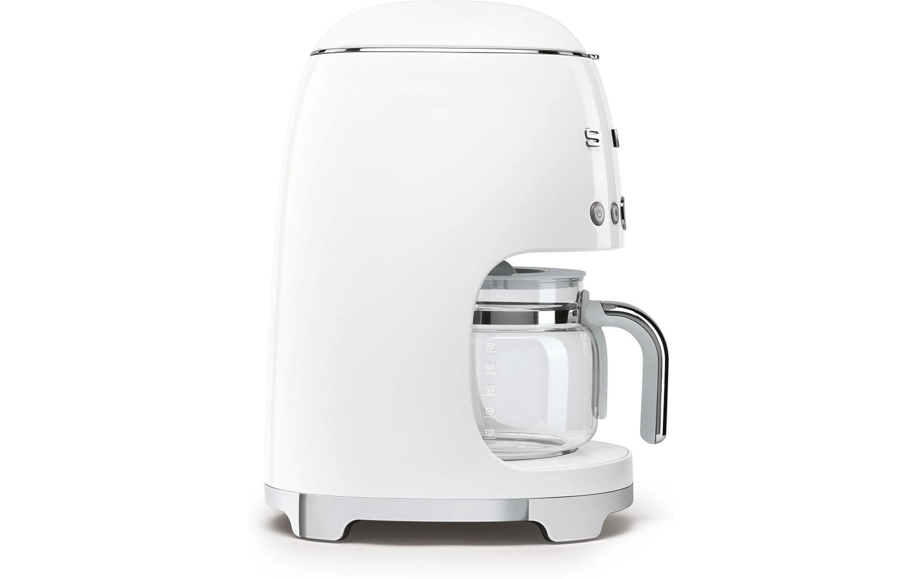 Smeg DCF02WHEU Filterkaffeemaschine – 10 Tassen, 1,25 l, Weiss