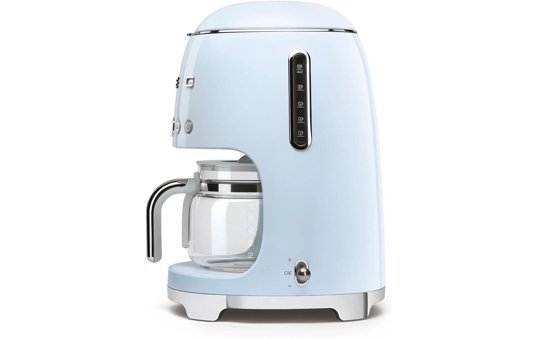Smeg DCF02PBEU Filterkaffeemaschine – 10 Tassen, 1,25 l, Hellblau