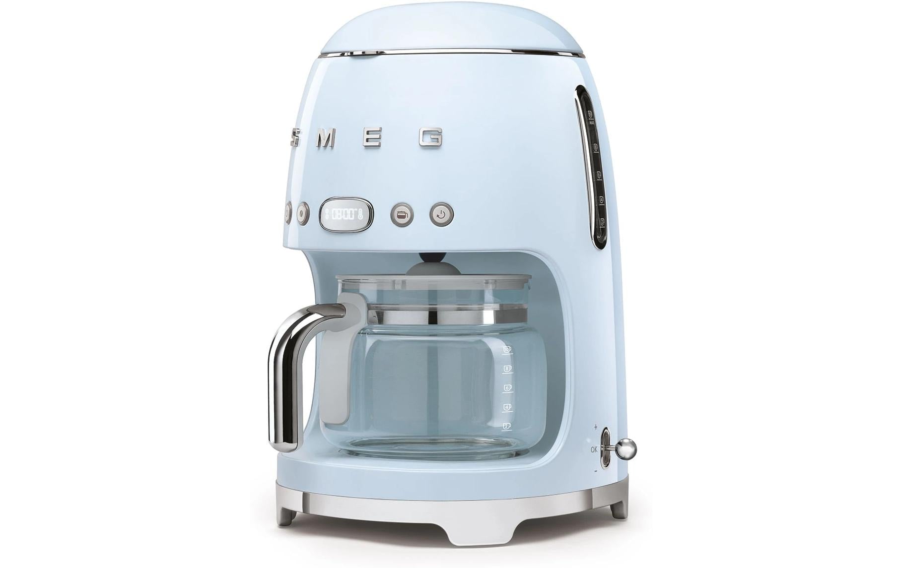 Smeg DCF02PBEU Filterkaffeemaschine – 10 Tassen, 1,25 l, Hellblau