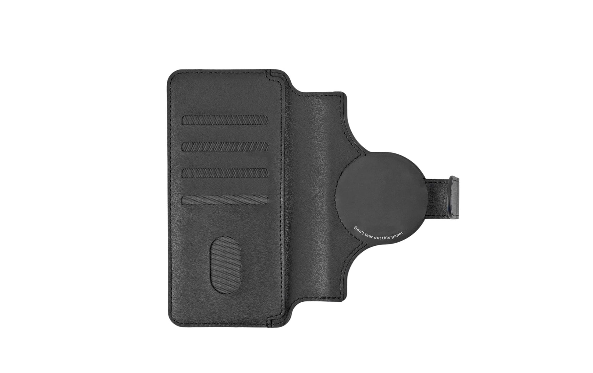 4smarts Universal MagWallet CardCaddy XL – Kartenhalter – MagSafe – für iPhone (MagSafe) – Schwarz