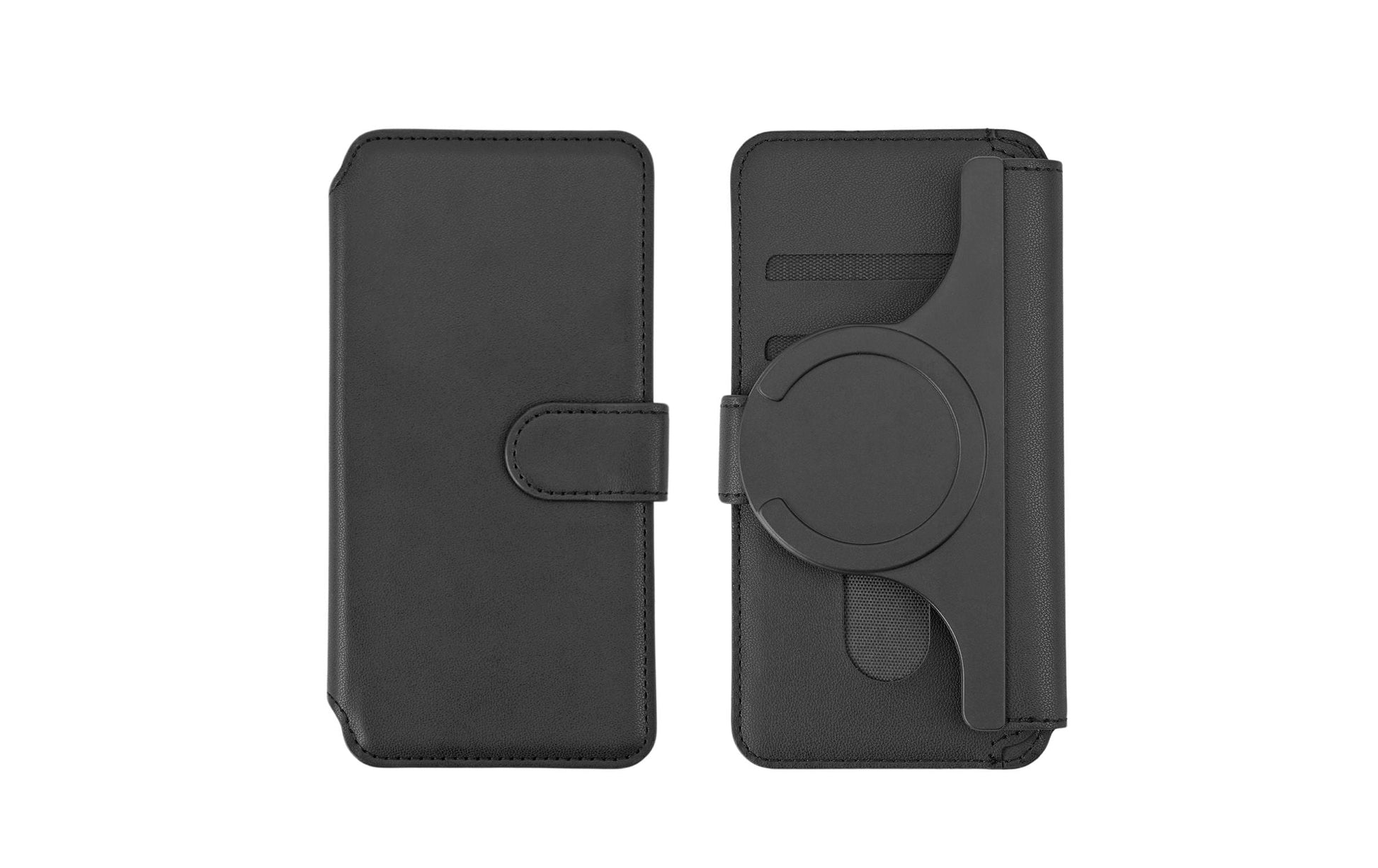 4smarts MagWallet CardCaddy L – Kartenhalter/Wallet – MagSafe – für iPhone (MagSafe) – Schwarz