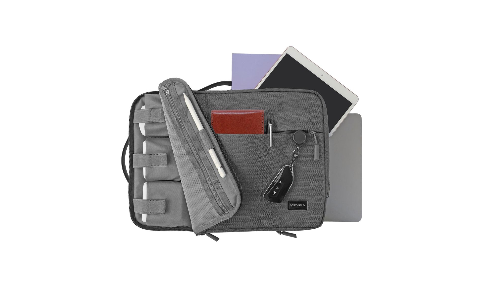 4smarts AirCushion Multi Notebook-Schutzhülle 15" – Grau