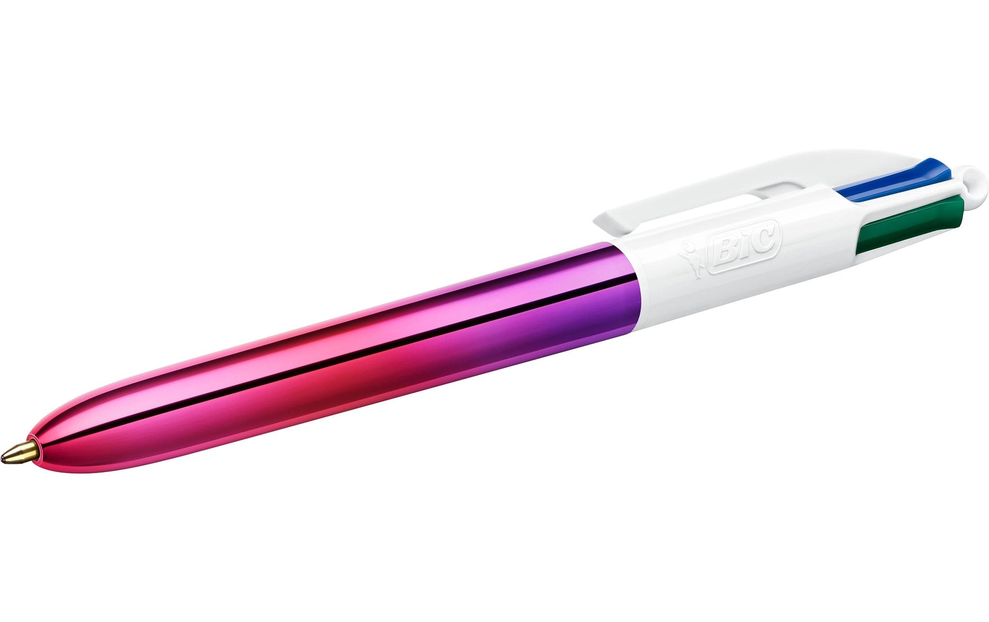 BIC 4 Farben Gradient Multifunktionskugelschreiber – 4 Farben, Spitze 0,4 mm, dokumentenecht, nachfüllbar