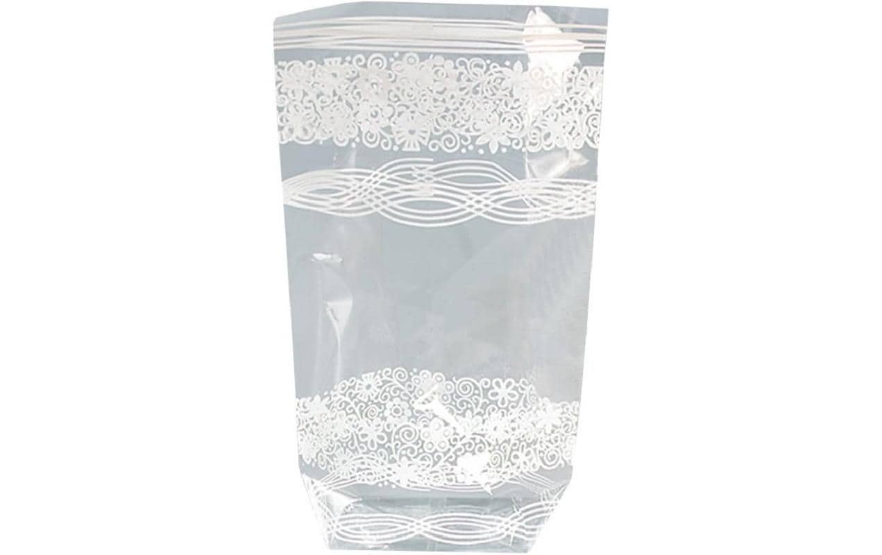 Folia Geschenktüten – Spitze – mit Kreuzboden, kompostierbar – 115 × 190 mm – 10 Stk.