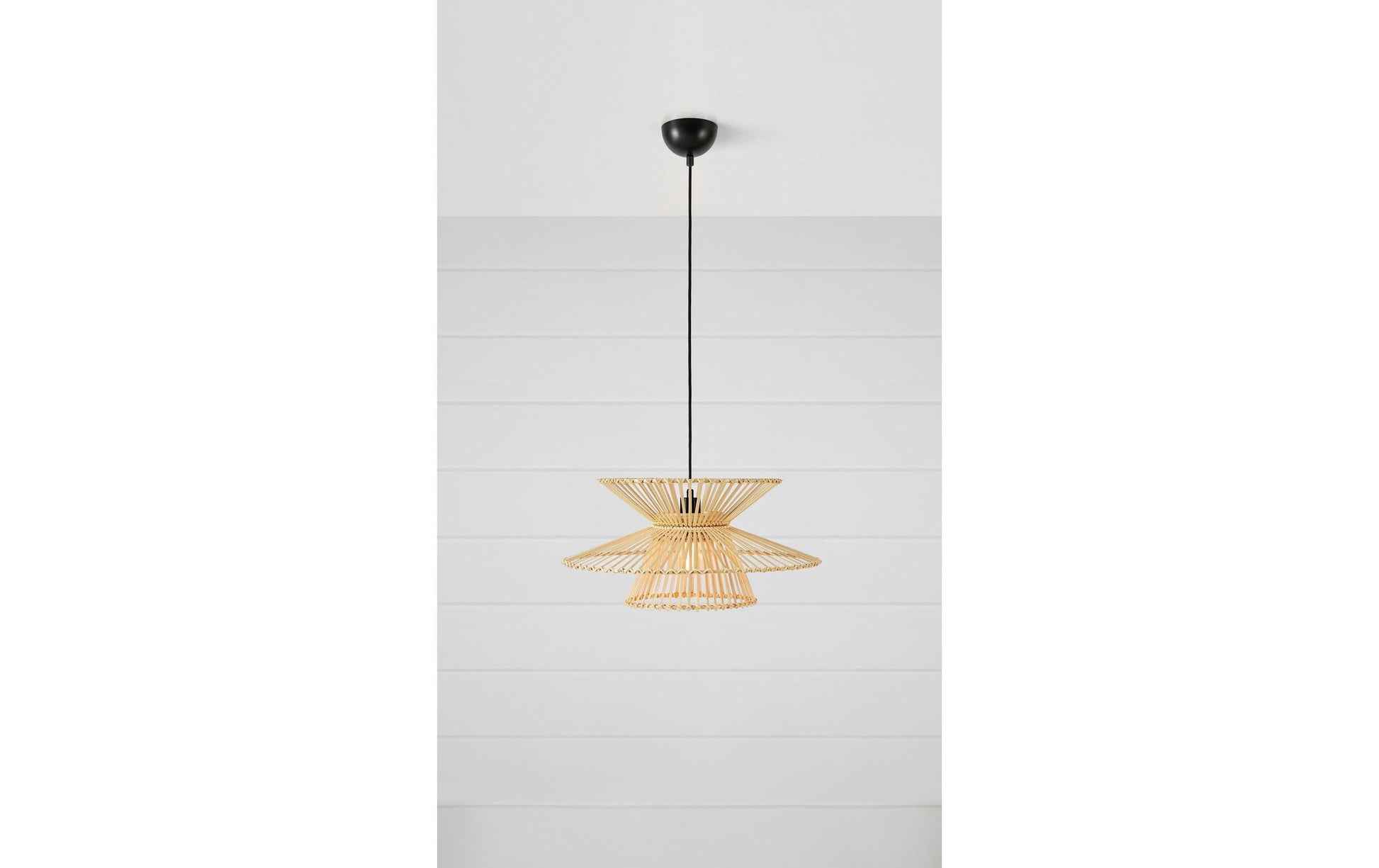 Markslöjd Pendelleuchte Duplici – Ø 57 × 27 cm, 40 W, Neutralweiss, natur/beige, E27, inkl. Leuchtmittel