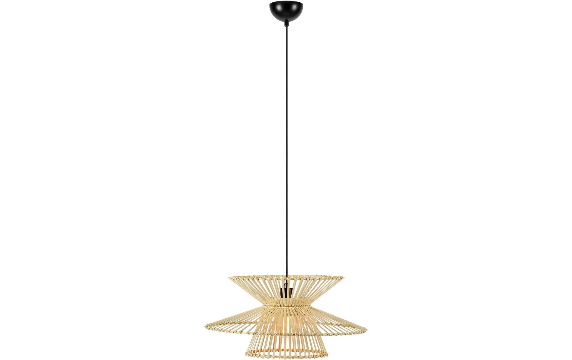 Markslöjd Pendelleuchte Duplici – Ø 57 × 27 cm, 40 W, Neutralweiss, natur/beige, E27, inkl. Leuchtmittel