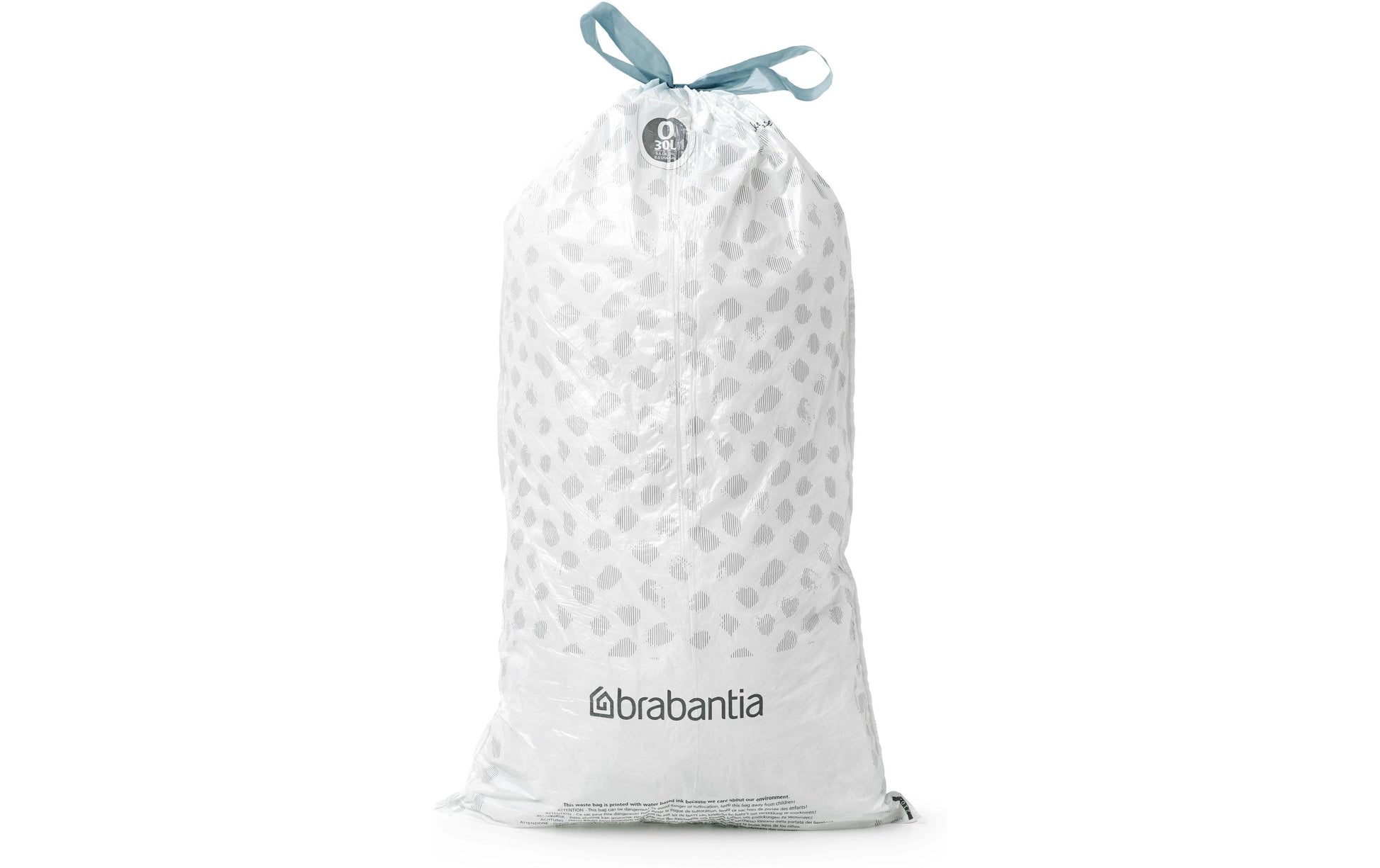 Brabantia Kehrichtsack – für PerfectFit O, 30 l, mit Zugband, PE, weiss, 440 × 760 mm, 40 Stk