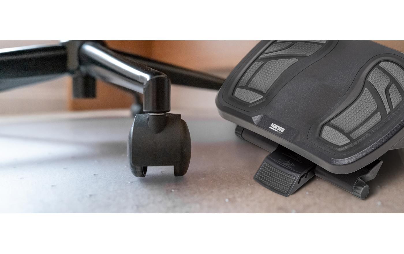 Hansa Fussstütze Footness Comfort Duo – 45×34,2×10–16,5 cm, schwarz/grau