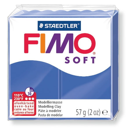 Staedtler Modelliermasse (ofenhärtend, 110 °C, 30 min), Soft, Brilliantblau, 57 g