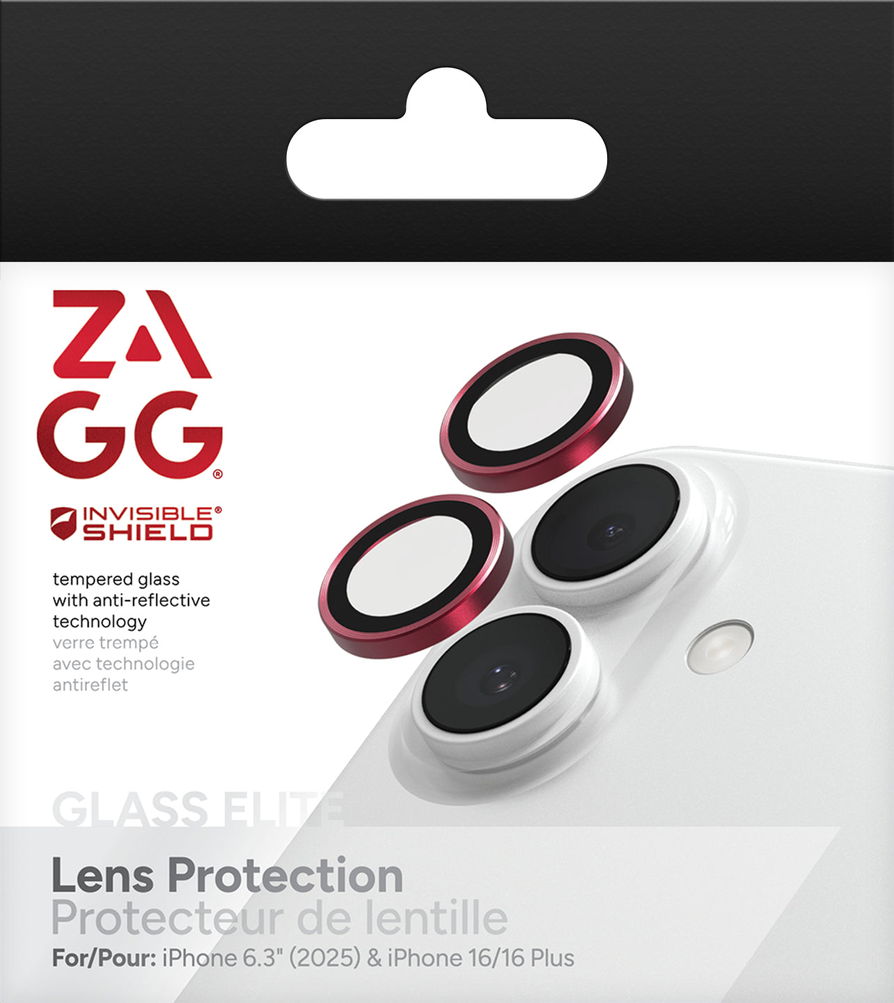 ZAGG Displayschutz (Panzerglas), Antireflex – für iPhone 17/16/16+ – 2er-Pack