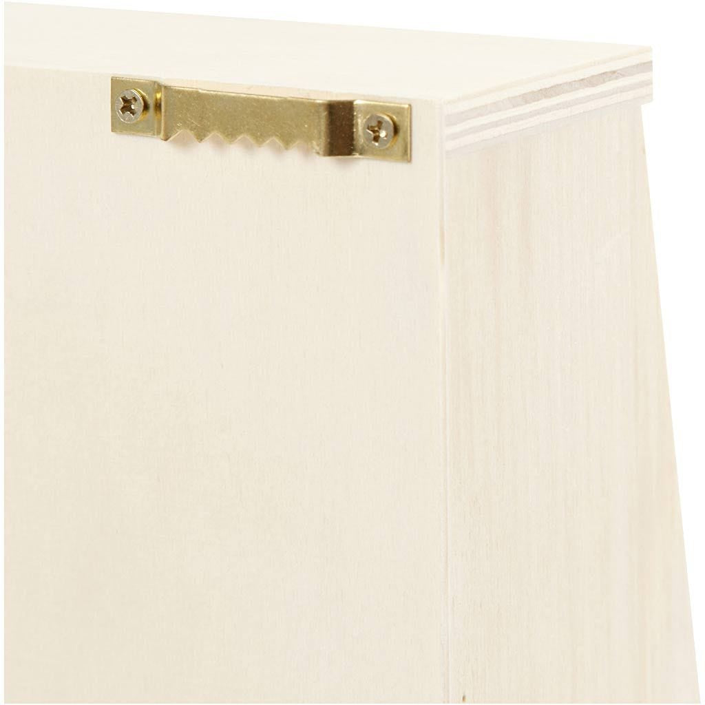 Creativ Company Wandgarderobe mit 3 Haken – Holz – braun – 220 × 285 × 80 mm
