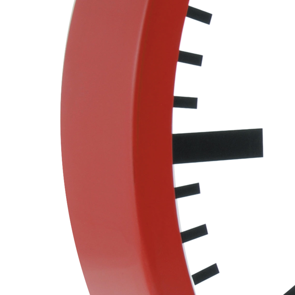 Mondaine Wanduhr A990.11SB – Ø 25 cm, rot/weiß, Aluminium, lautlos