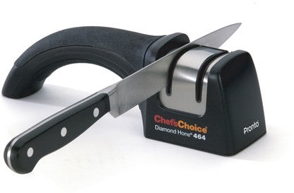 Chef’sChoice Chef's Choice Messerschärfer 464 Pronto – manuell, 2 Stufen – Diamantscheiben – schwarz