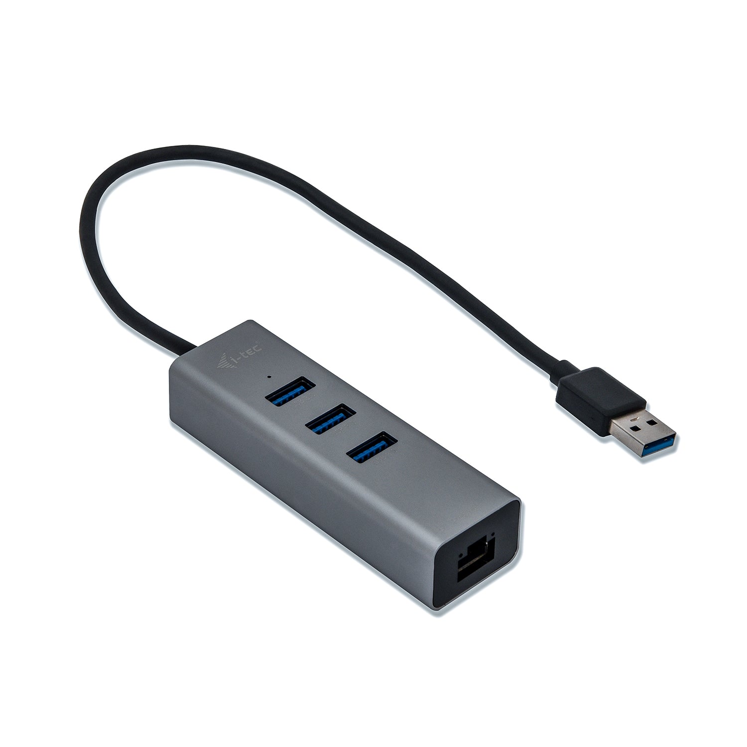 i-tec USB-Hub – 3× USB-A, GbE, für Windows/Linux