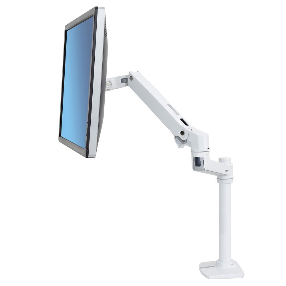 Ergotron LX – Monitorarm, hoher Mast, weiss