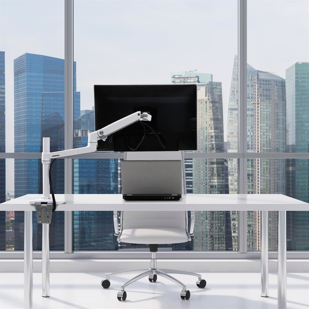 Ergotron LX – Monitorarm, hoher Mast, weiss