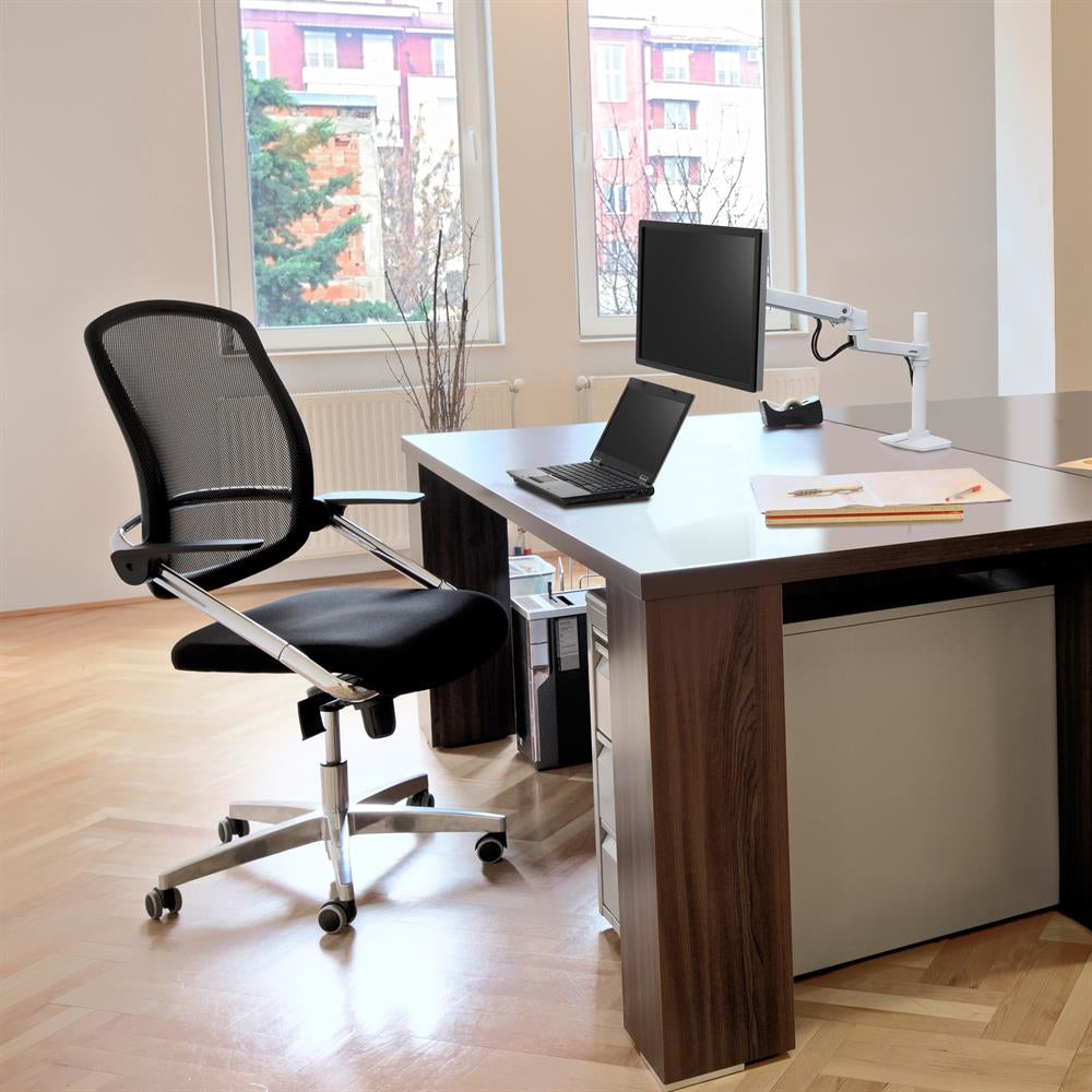 Ergotron LX – Monitorarm, hoher Mast, weiss