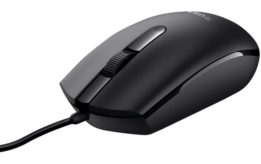 Trust TM-101 ECO für B2B – Maus – Kabelgebunden (USB-A), 1200 DPI, beidhändig, Schwarz