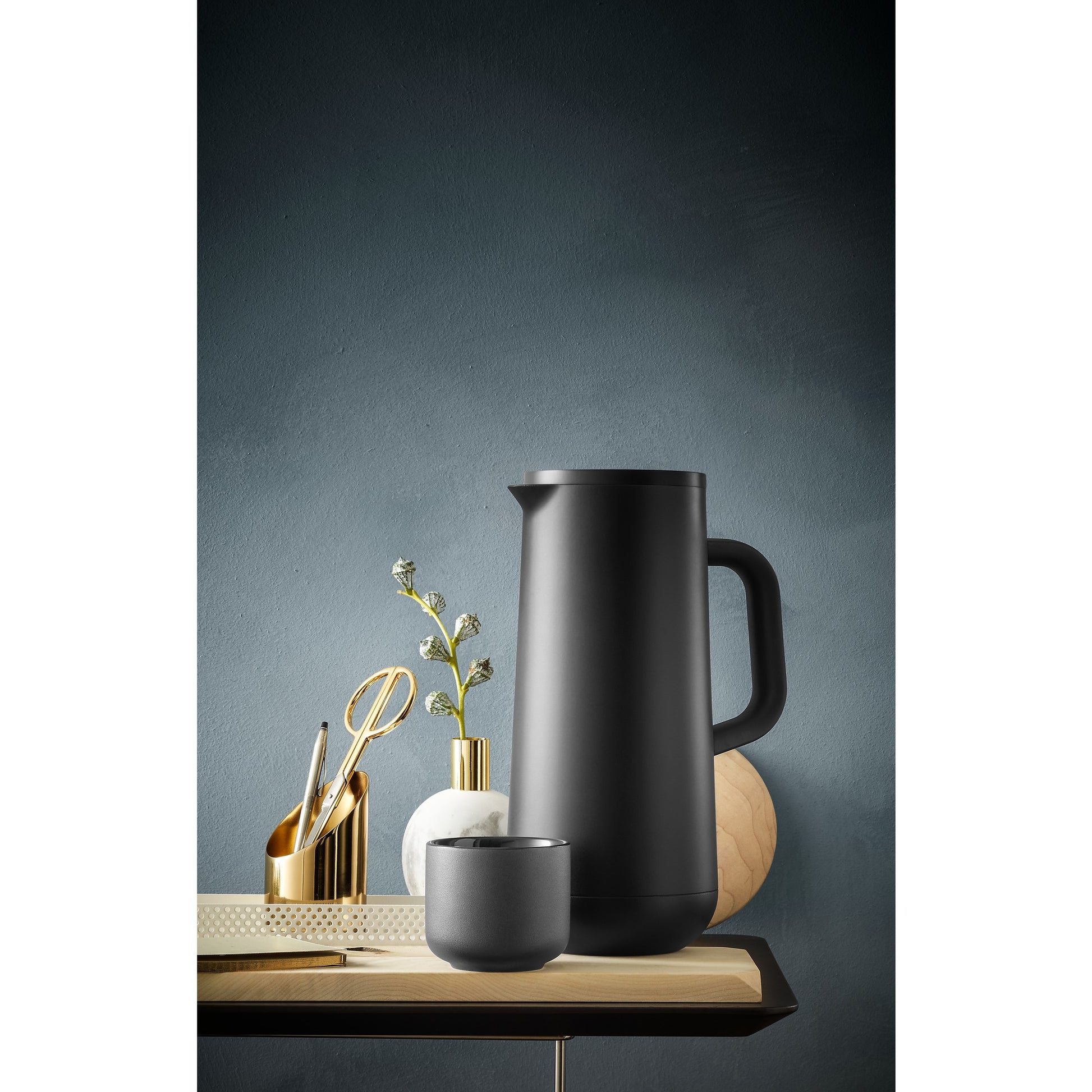 WMF Thermoskanne Impulse – 1 l, 25,0 × 21,0 × 17,5 cm, Cromargan (Edelstahl), mit Deckel